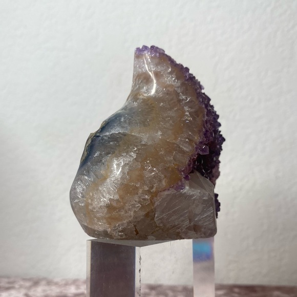 Druzy Amethyst Flame with Calcite ๐ฅ๐ค๐ฅ - Picture 4 of 4